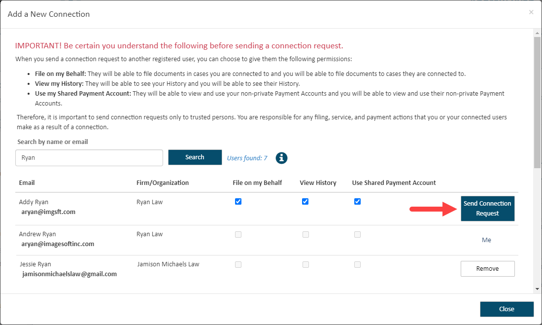 Add a New Connection dialog