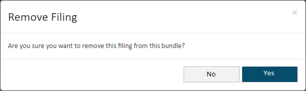 Remove filing confirmation dialog