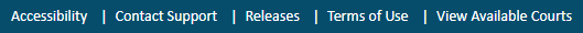 Display a list of TrueFiling Courts View Available Courts button