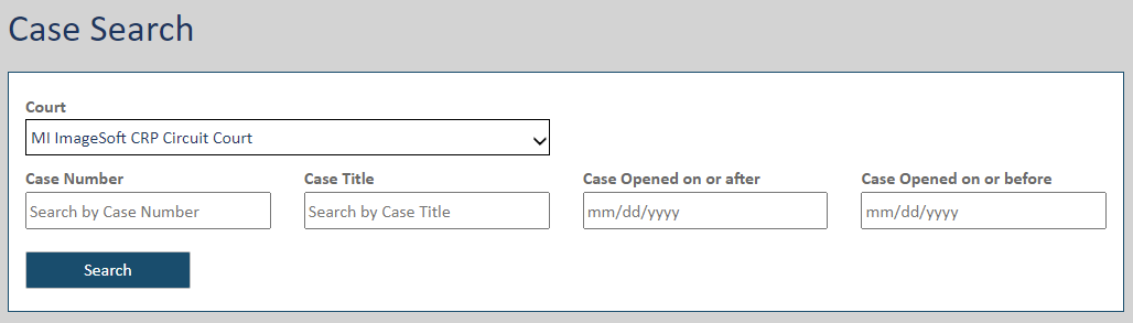 Advanced Case Search