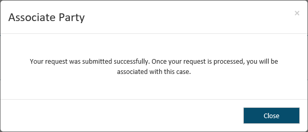 Submission confirmation dialog