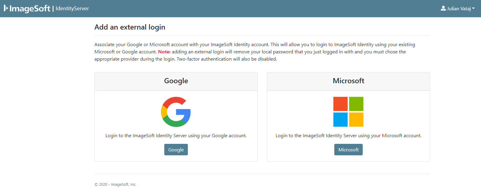 Add an External Login Add an External Login