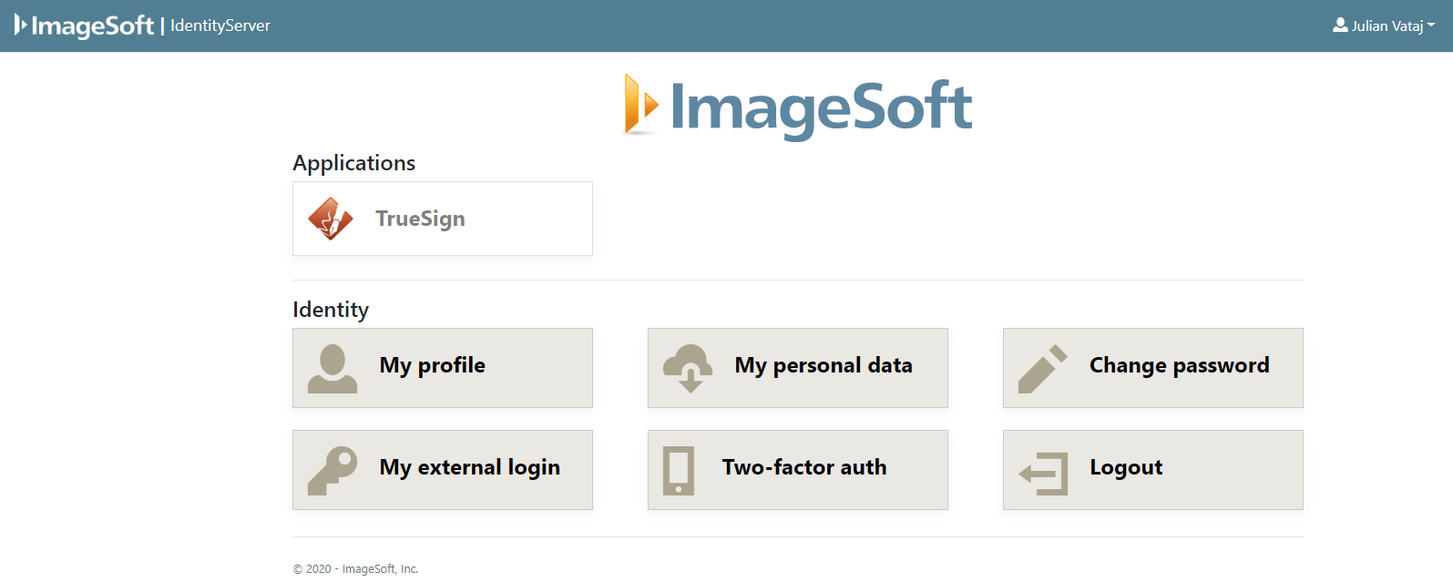 ImageSoft Identity home page ImageSoft Identity home page