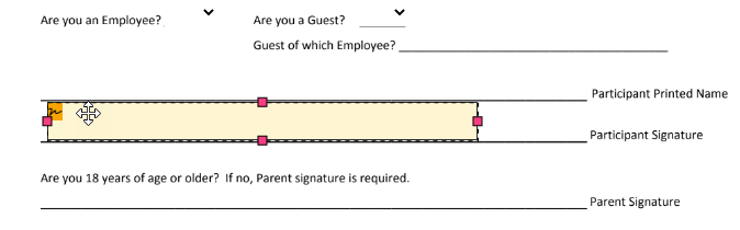 Click the anchor and move Designer - Document Viewer